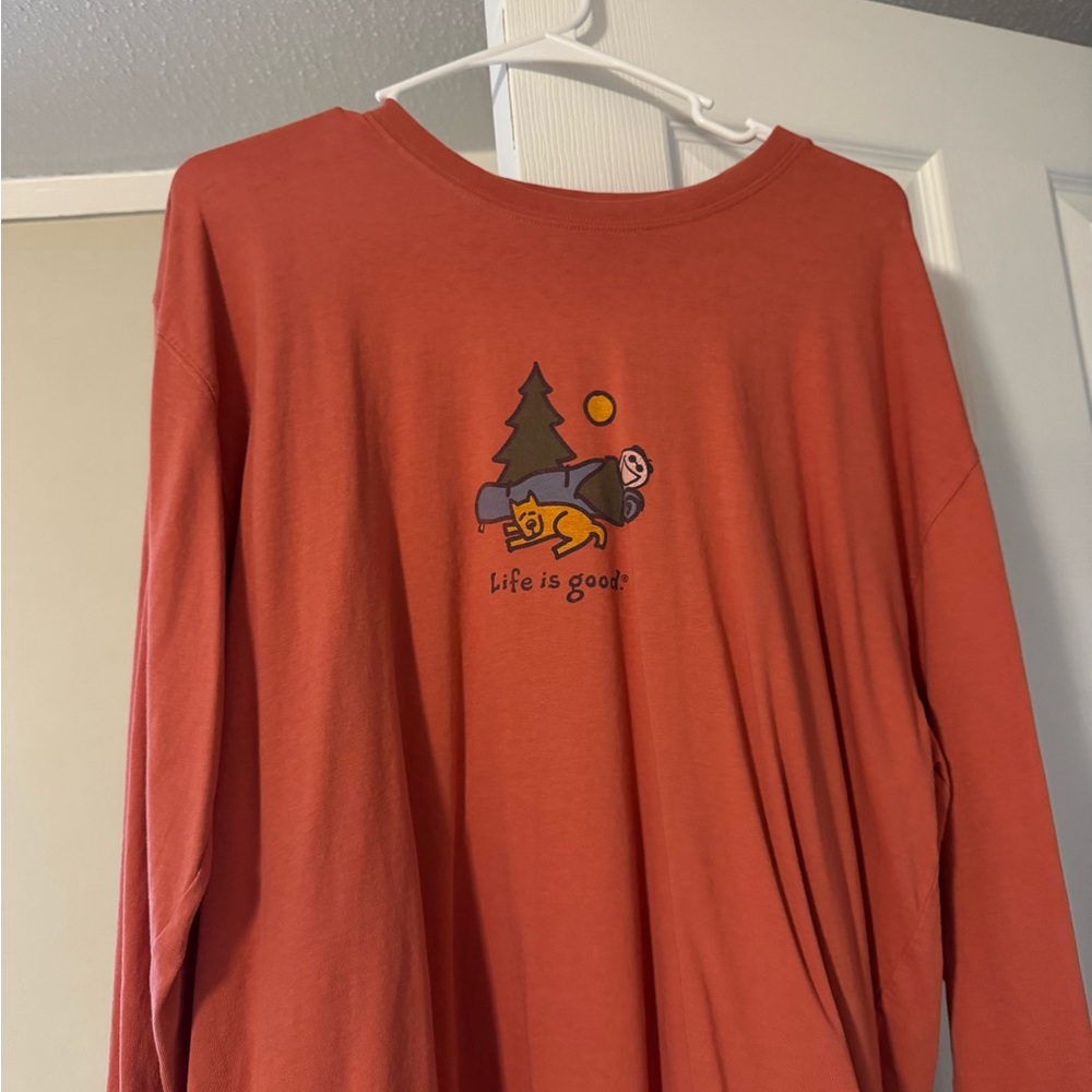 Life Is Good Kids' Rust Long Sleeve Tee